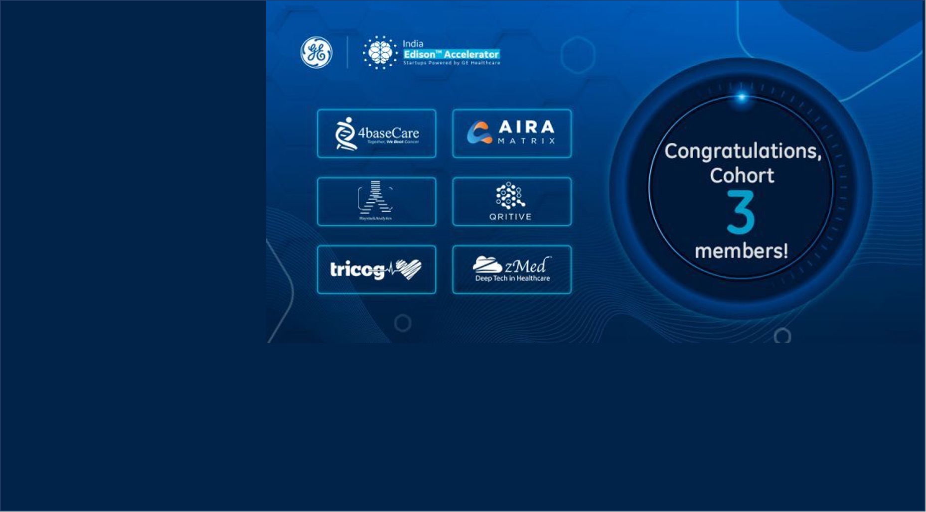 AIRAMATRIX selected in the 3rd cohort of the GE Healthcare India Edison Accelerator program
